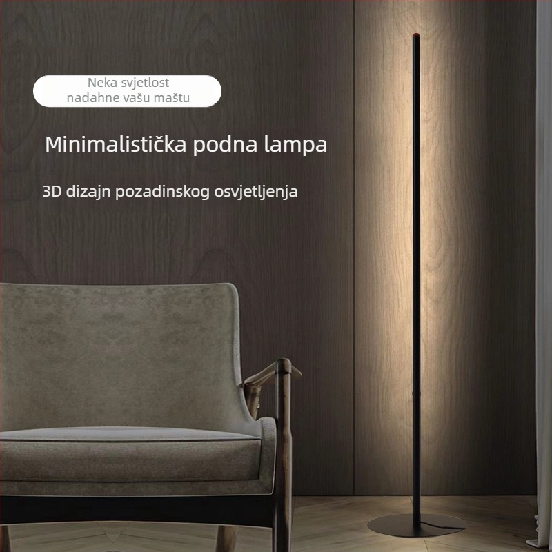 Moderna LED podna svjetiljka za dnevni boravak i spavaću sobu, kutna uspravna svjetiljka od aluminijske legure