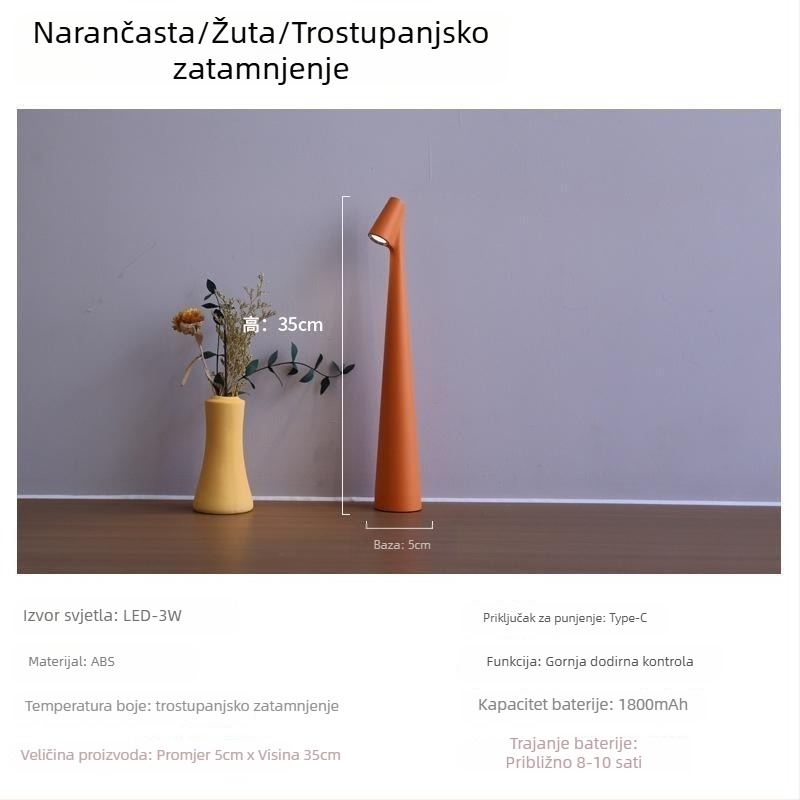 Stolna lampa za dječju sobu s zaštitom očiju, ambijentalno osvjetljenje, geometrijski 3D dizajn, aluminijsko sjenilo, dodirni prekidač, napajanje iz utičnice, noćna dekorativna lampica