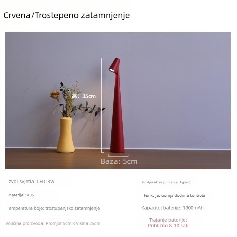 Stolna lampa za dječju sobu s zaštitom očiju, ambijentalno osvjetljenje, geometrijski 3D dizajn, aluminijsko sjenilo, dodirni prekidač, napajanje iz utičnice, noćna dekorativna lampica
