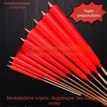 Sveče bez natpisa s blagim dimom i bez kapanja voska, crvene svadbene svijeće na bambusnim štapićima za kućne obrede Budhe