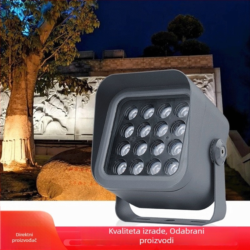 LED kvadratni floodlight za vanjsku upotrebu, IP65 vodootporan, rasvjeta dvorišta, zida i krajolika