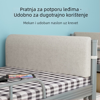 Jastuk za naslone uz krevet u studentskom domu, za gornji i donji kat na jednostrukom krevetu, udobna podrška