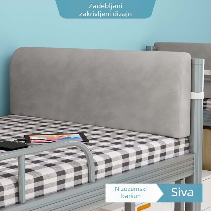 Jastuk za naslone uz krevet u studentskom domu, za gornji i donji kat na jednostrukom krevetu, udobna podrška