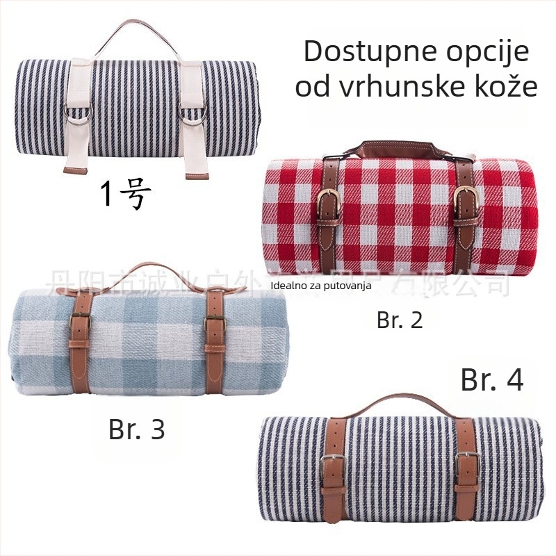 Vodootporna piknik podloga za vanjsku upotrebu, kampiranje i travu, široka