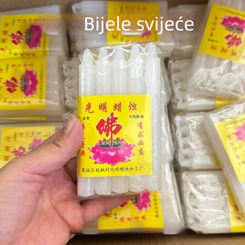 Crvene svijeće duljine 11 cm, paket od 10 komada, kućno nužno osvjetljenje