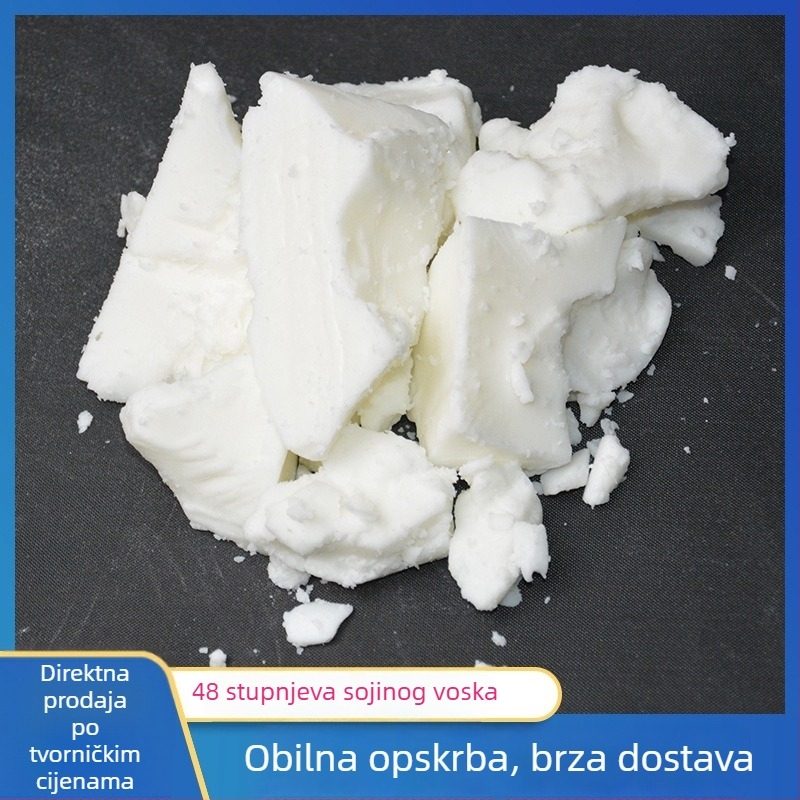 48°C sojin vosak, biljni vosak s niskom točkom taljenja za aromatične svijeće, ručni rad, DIY materijali za svijeće