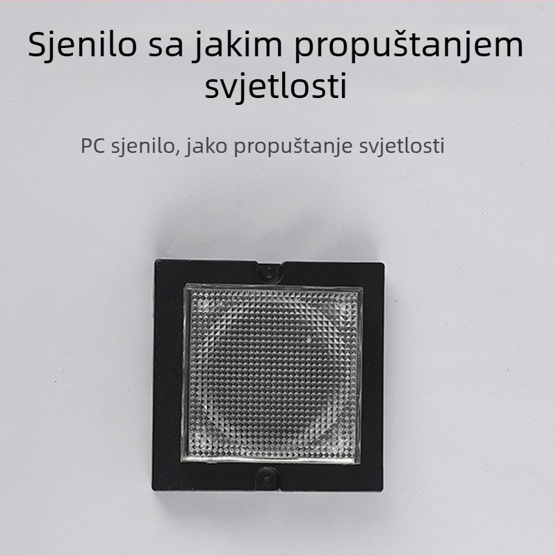 LED točkovni izvor svjetla 90x90, kućište od lijevanog aluminija s PC poklopcem, vanjsko rasvjetno osvjetljenje za mostove i fasade zgrada