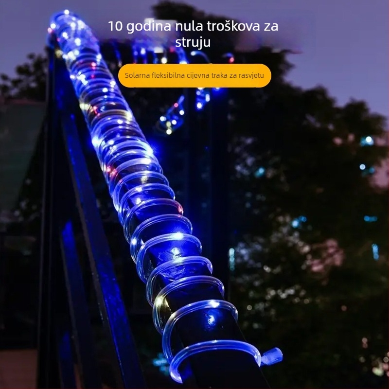 Solarne LED mini šarene treperave svjetiljke za vanjsku dekoraciju vrta, vodootporne