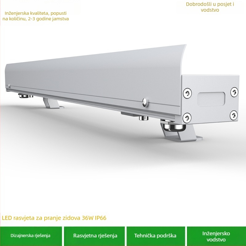 Vanjska vodootporna Cree LED rasvjeta za pranje zida, 36W, 2700K/3000K/2200K, linearno kućište