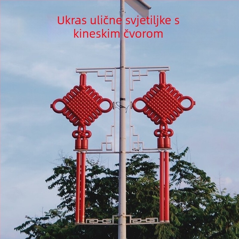 LED ulična rasvjeta u stilu Novog Kineskog čvora – dekorativni dio za stup i kutiju rasvjete