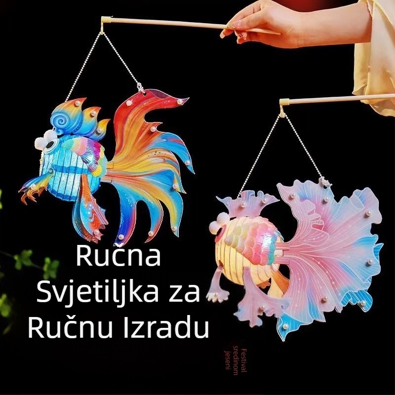 DIY papirnati fenjer s koi ribom – dječji ručni rad, fenjer za festival sredine jeseni