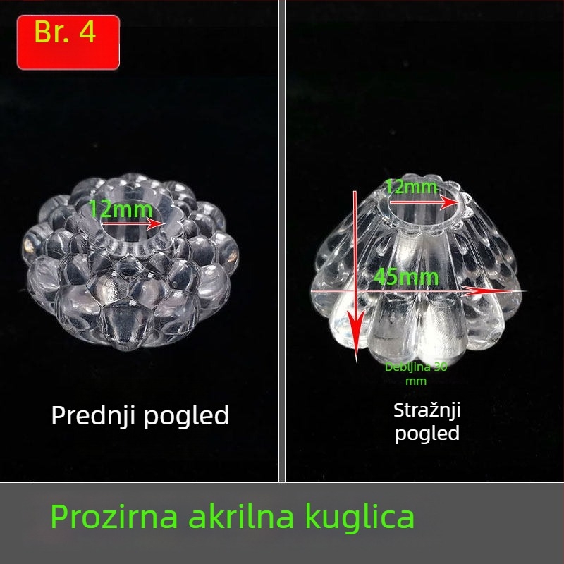 Glava lampe i rameni dio, dekorativna stolna lampa, luster, europski stil svijećnjak lampe s perlicama – dodaci za lampe