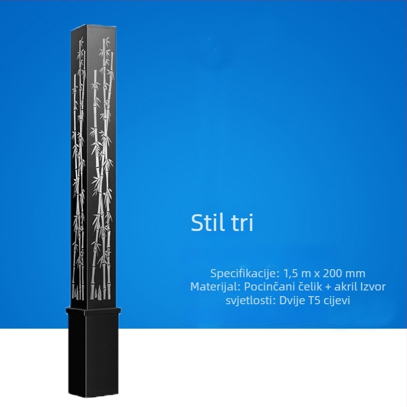 Solarne LED vanjske svjetiljke, kineskog stila, kvadratne pejzažne lampe za ceste, parkove i trgove