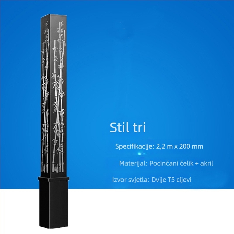 Solarne LED vanjske svjetiljke, kineskog stila, kvadratne pejzažne lampe za ceste, parkove i trgove