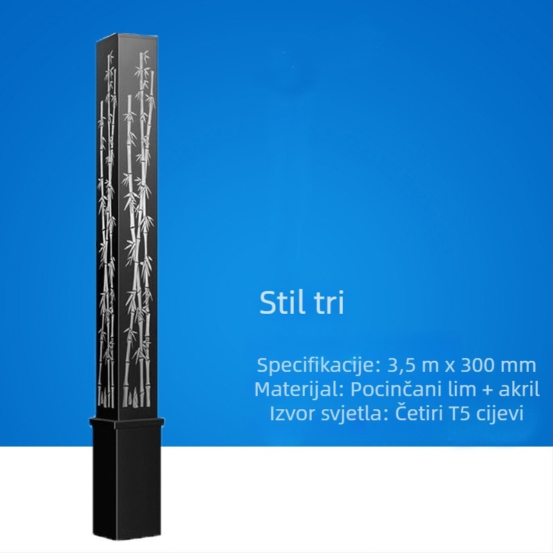Solarne LED vanjske svjetiljke, kineskog stila, kvadratne pejzažne lampe za ceste, parkove i trgove