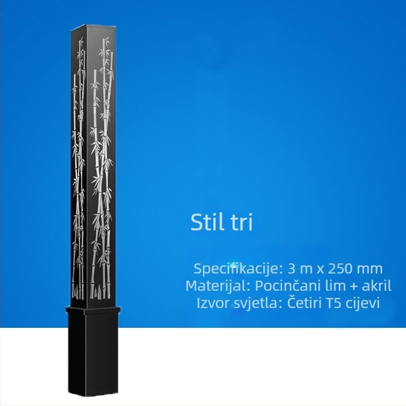 Solarne LED vanjske svjetiljke, kineskog stila, kvadratne pejzažne lampe za ceste, parkove i trgove