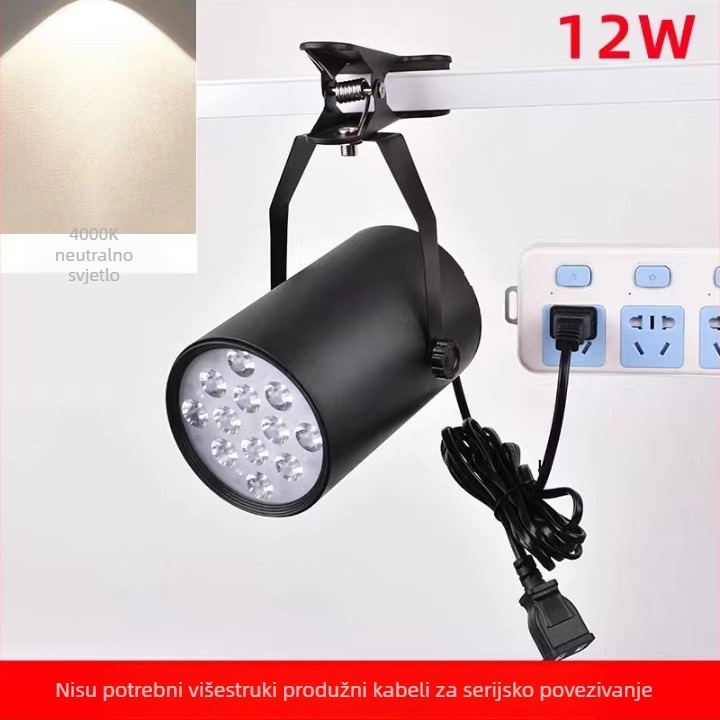 LED klipski reflektor, bez bušenja, napajanje iz priključka, 20W/30W, za izložbe, noćne pijace, vjenčanja, prijenosno osvjetljenje