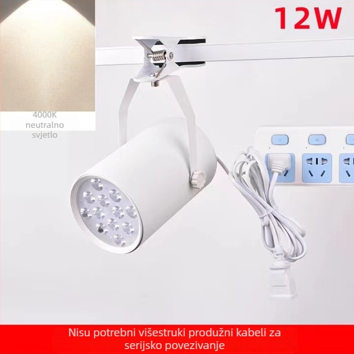 LED klipski reflektor, bez bušenja, napajanje iz priključka, 20W/30W, za izložbe, noćne pijace, vjenčanja, prijenosno osvjetljenje