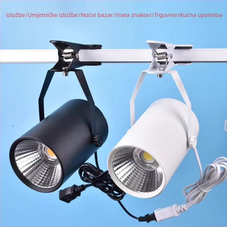 LED klipski reflektor, bez bušenja, napajanje iz priključka, 20W/30W, za izložbe, noćne pijace, vjenčanja, prijenosno osvjetljenje