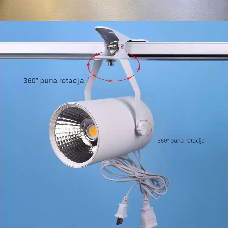 LED klipski reflektor, bez bušenja, napajanje iz priključka, 20W/30W, za izložbe, noćne pijace, vjenčanja, prijenosno osvjetljenje