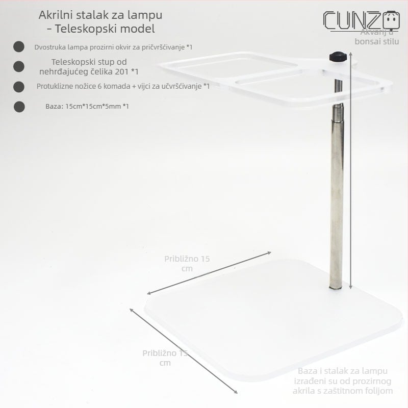 Mini rasvjeta za rast biljaka za bonsaje i mikro pejzaže, LED dodatno osvjetljenje za zelene biljke i sukulente, poboljšanje boja, ventilacija i hlađenje, 5V