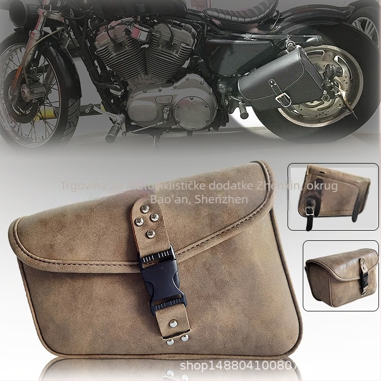 PU kožna bočna torba za motor Harley 883/1200 — trokutasta viseća torba, univerzalna prilagodba