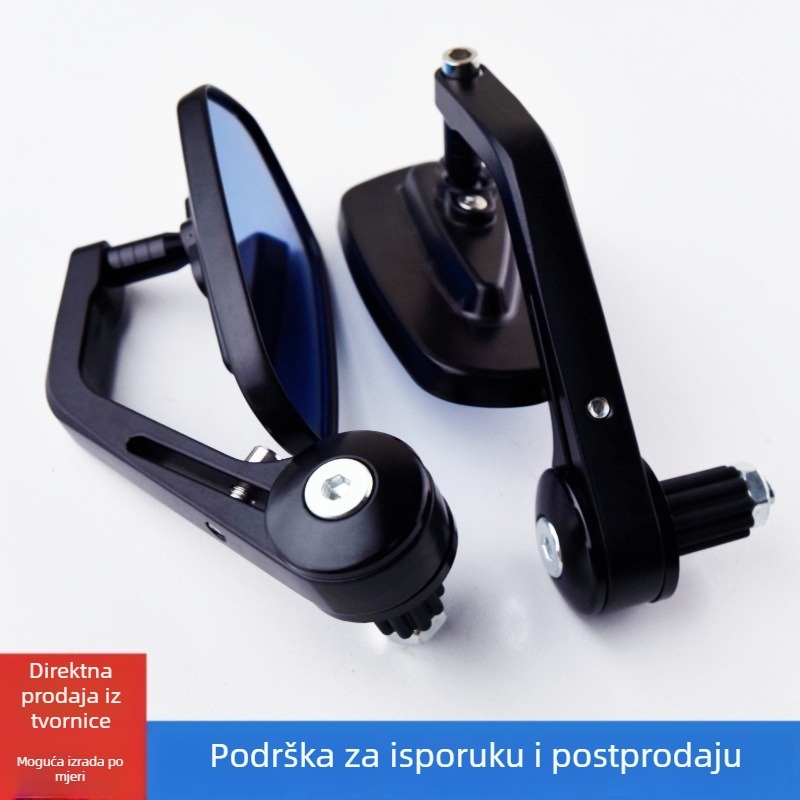 Retrovizor za motocikl, dodatni retrovizor na upravljaču, modificirani retrovizor za upravljač, reflektor, retrovizor za sportski motocikl