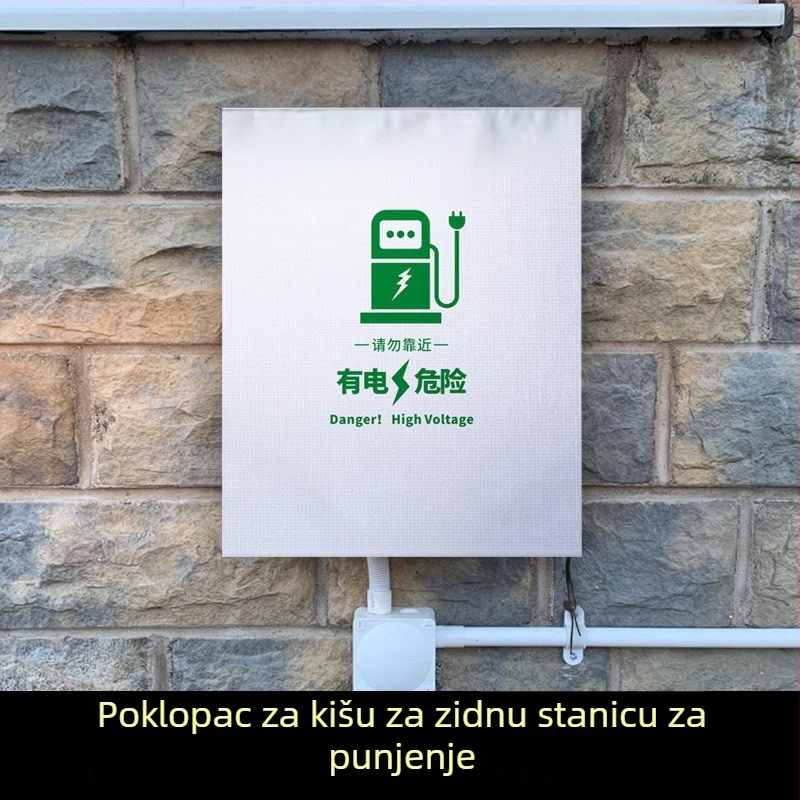 Navlaka za kišu za EV punionu uz mogućnošću prilagodbe logotipa, za vanjsku uporabu, vodootporna, otporna na prašinu i snijeg