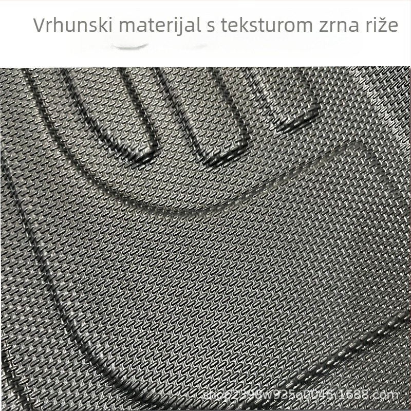 Univerzalni četverodijelni set podnih prostirki za auto, oblik zdjele, PVC