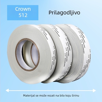 CROWN 512 dvostrana ljepljiva traka s jakom adhezijom, ultra tanka, otporna na visoke temperature za metalne i plastične dijelove, automobilska traka