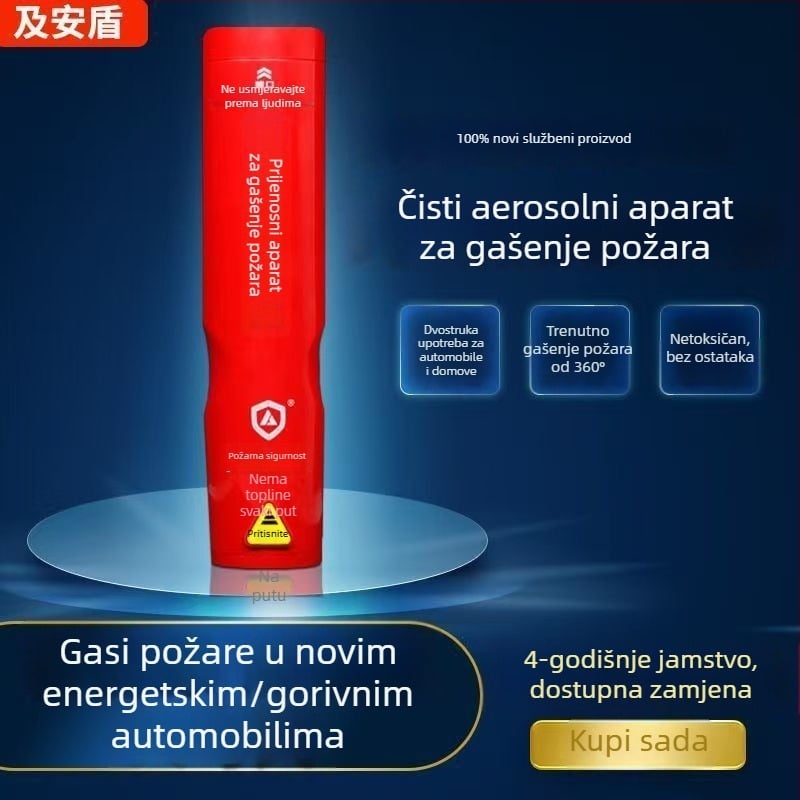 Vozilo za hitne intervencije s gašenjem požara, čekićem za razbijanje stakla i spašavajućim čekićem (aerosolski gašivač)