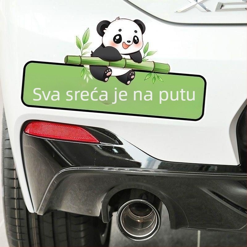 Prilagodljiv naljepnica s tekstom za automobile i motocikle, vodootporna naljepnica za karoseriju za pokrivanje ogrebotina, crtani dizajn