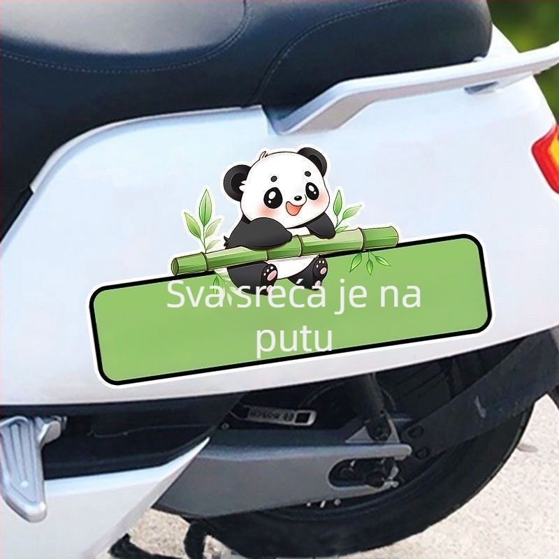 Prilagodljiv naljepnica s tekstom za automobile i motocikle, vodootporna naljepnica za karoseriju za pokrivanje ogrebotina, crtani dizajn