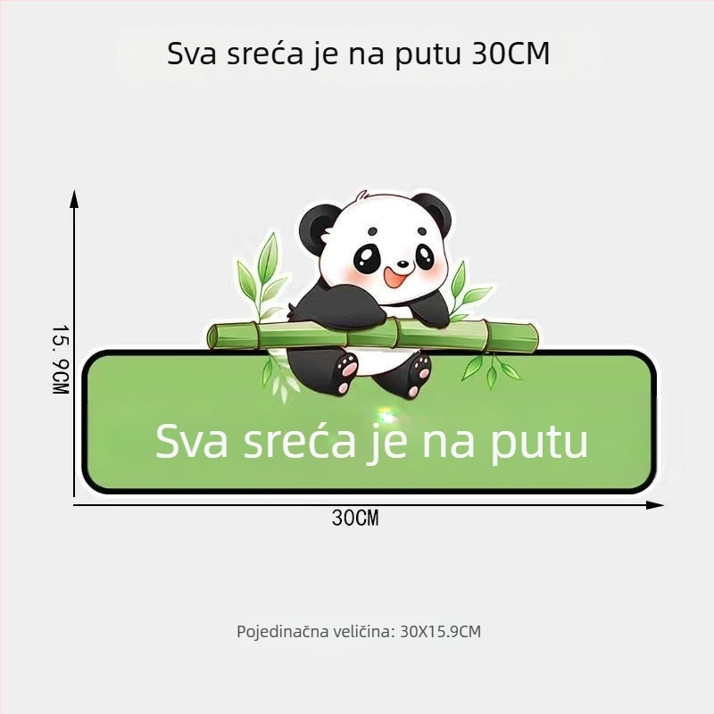 Prilagodljiv naljepnica s tekstom za automobile i motocikle, vodootporna naljepnica za karoseriju za pokrivanje ogrebotina, crtani dizajn