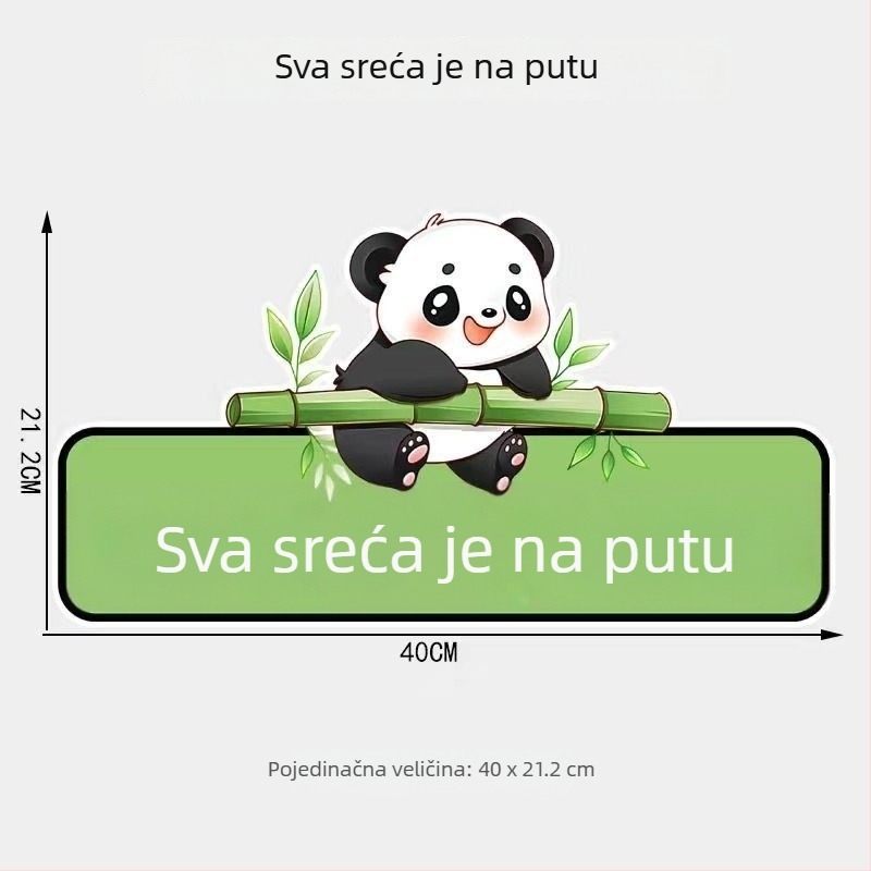 Prilagodljiv naljepnica s tekstom za automobile i motocikle, vodootporna naljepnica za karoseriju za pokrivanje ogrebotina, crtani dizajn