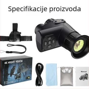 4K infracrveno noćno viziranje – na glavi nosivo monokularno digitalni teleskop za vanjsku uporabu