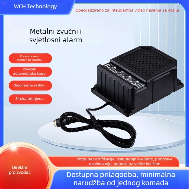 Alarm za stražnji pogled sa zvukovno-vidljivim upozorenjem za kamione i građevinska vozila