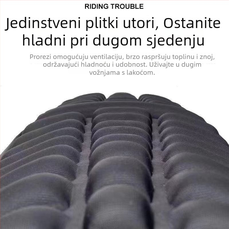 Navlaka za sjedalo motocikla s apsorpcijom udara, toplinskom izolacijom i prozračnosti; debeli jastučić za električna vozila i skutere; zaštita od sunca; univerzalno za sve sezone