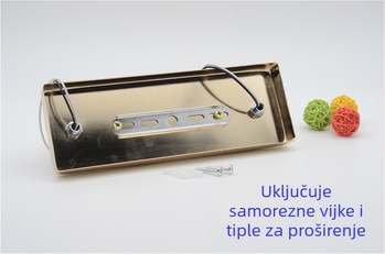 Pravougaona duga pločica za nosač lampe na stropu i zidnu lampu – rasvjeta za barove, restorane, hodnike i trgovine DIY