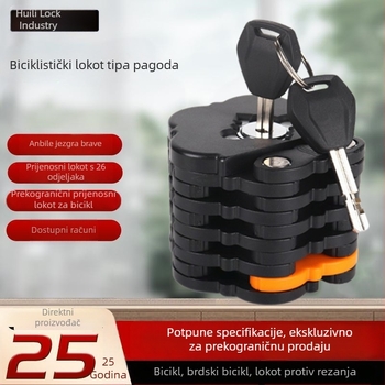 HL TL800-A Pagoda-stil lanac od 26 veza, otporan na rezanje, sklopiva brava za brdske bicikle