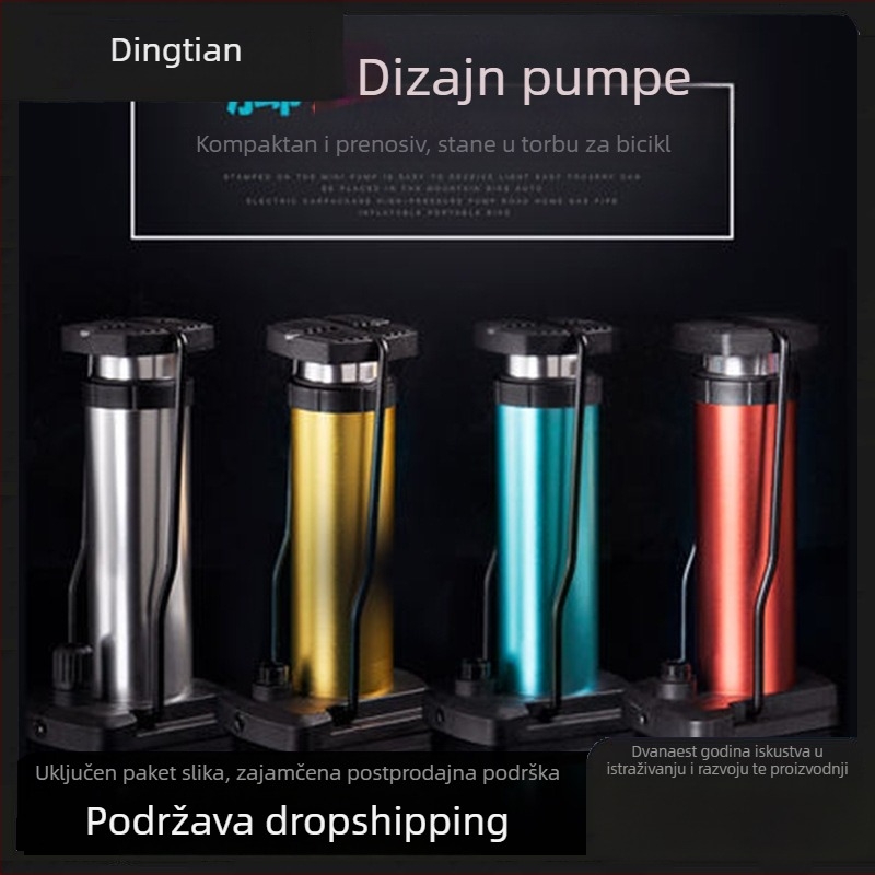Meilong kompaktna prijenosna pumpa na stopalo za bicikle i motocikle