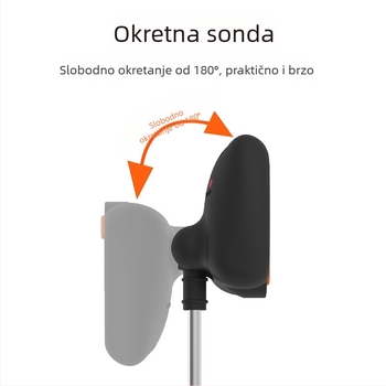 Digitalni kuhinjski termometar za pečenje s 180° rotirajućom sondom; visoka preciznost mjerenja temperatura vode, mlijeka, vrhnja i ulja.