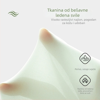 Ljetne ultra-tanke bezšivne ženske gaćice od Ice Silk, 7A mulberry silk trokutasti kroj, srednji pojas
