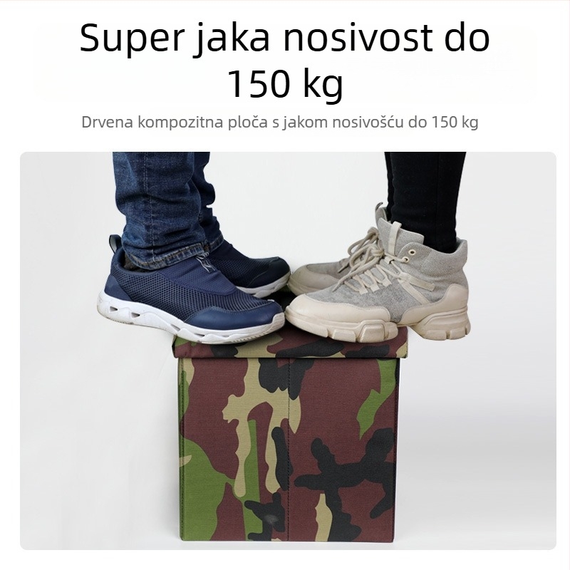 Kamuflirana automobil WC, prijenosni i sklopivi, za kampiranje i vanjsku upotrebu, za odrasle i djecu