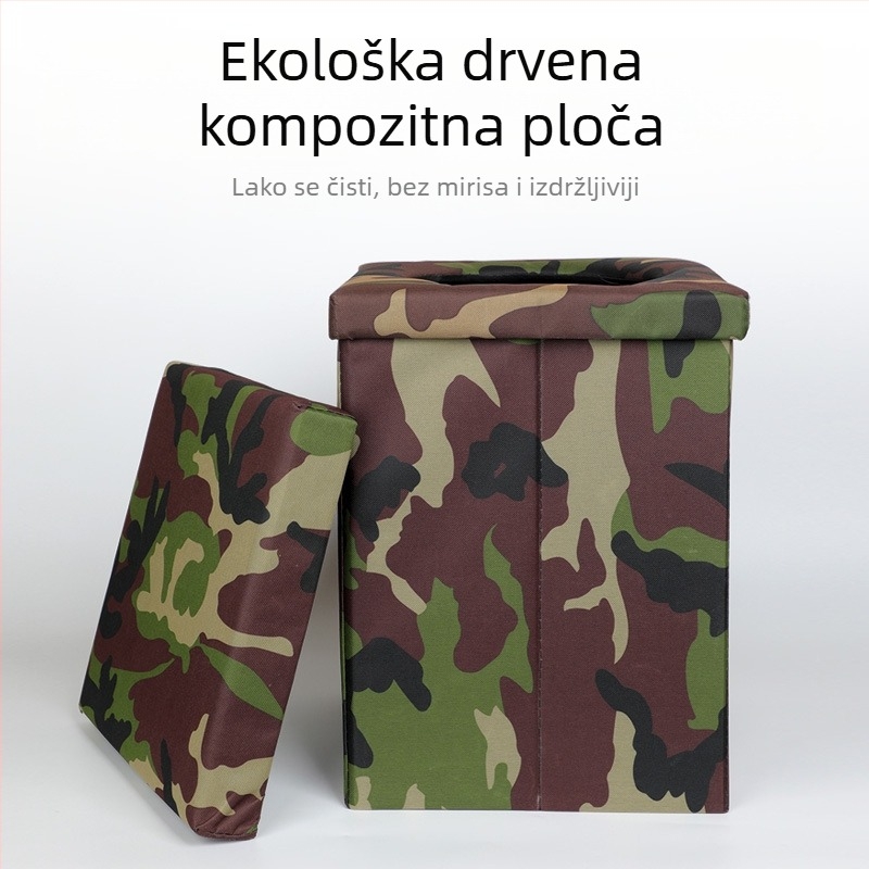 Kamuflirana automobil WC, prijenosni i sklopivi, za kampiranje i vanjsku upotrebu, za odrasle i djecu