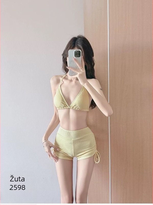 Nasiman 2598 Ženski kupaći kostim, trodijelni set, seksi bikini s prekrivanjem, zaštita od sunca, za termalne izvore