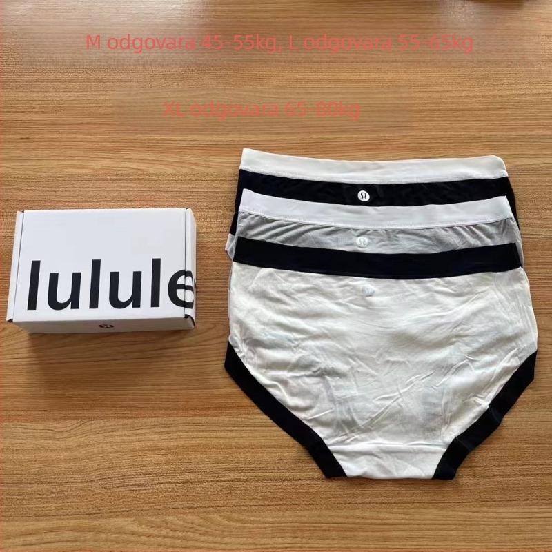 Ženske gaćice LULU, srednji pojas, modalno pamuk, prozračne, 3 komada u kutiji