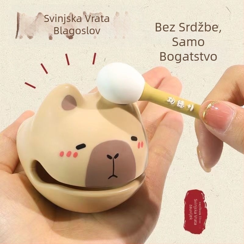 Capybara stolna dekoracija za opuštanje – uredska dekoracija, poklon za rođendan ili Majčin dan