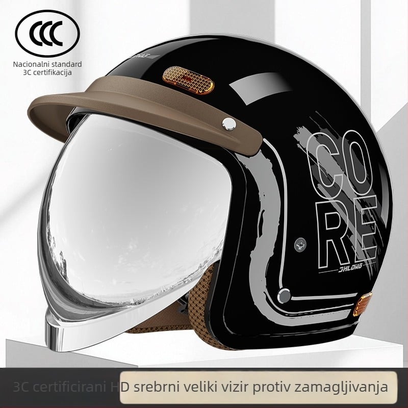 Kaciga za električni motocikl s nacionalnom standardnom certifikacijom, unisex, zimski stil šala oko vrata