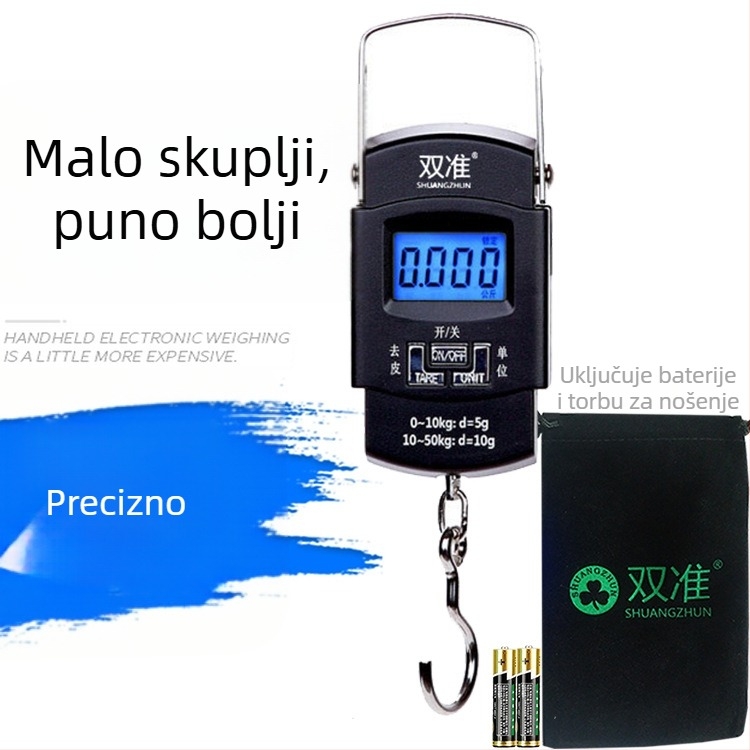 A08 50 kg ručna digitalna vaga za prtljagu – prenosna mini vaga visoke preciznosti